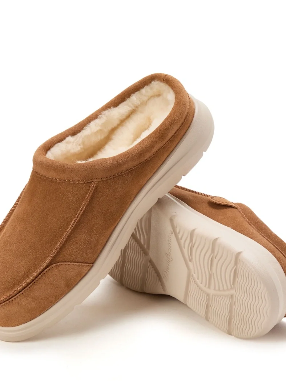 Men's Fireside by Dearfoams Lithgow Genuine Shearling Clog Size 10 NWT
